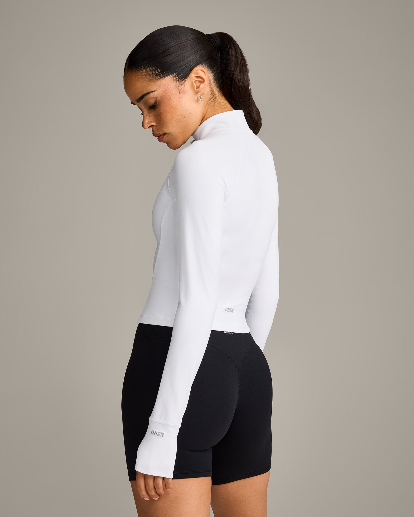 SoftMotion™ Mid Jacket with Gray Logo | White