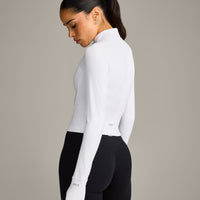 SoftMotion™ Mid Jacket with Gray Logo | White