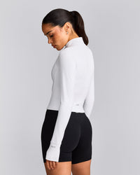 SoftMotion™ Mid Jacket with Gray Logo | White