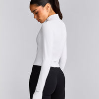 SoftMotion™ Mid Jacket with Gray Logo | White