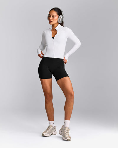 SoftMotion™ Mid Jacket with Gray Logo | White