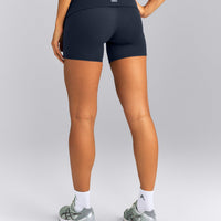 SoftMotion™ Fold Over Mid Rise Shorts 6" | True Blue