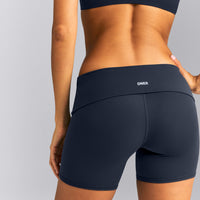 SoftMotion™ Fold Over Mid Rise Shorts 6" | True Blue