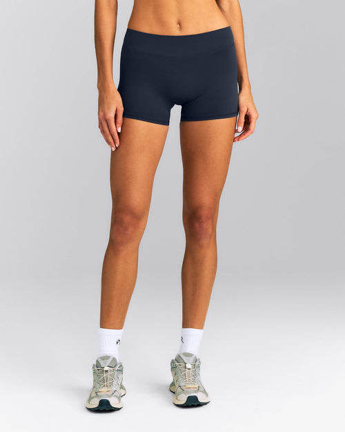 SoftMotion™ Mid Rise Micro Shorts 4" New Branding | True Blue