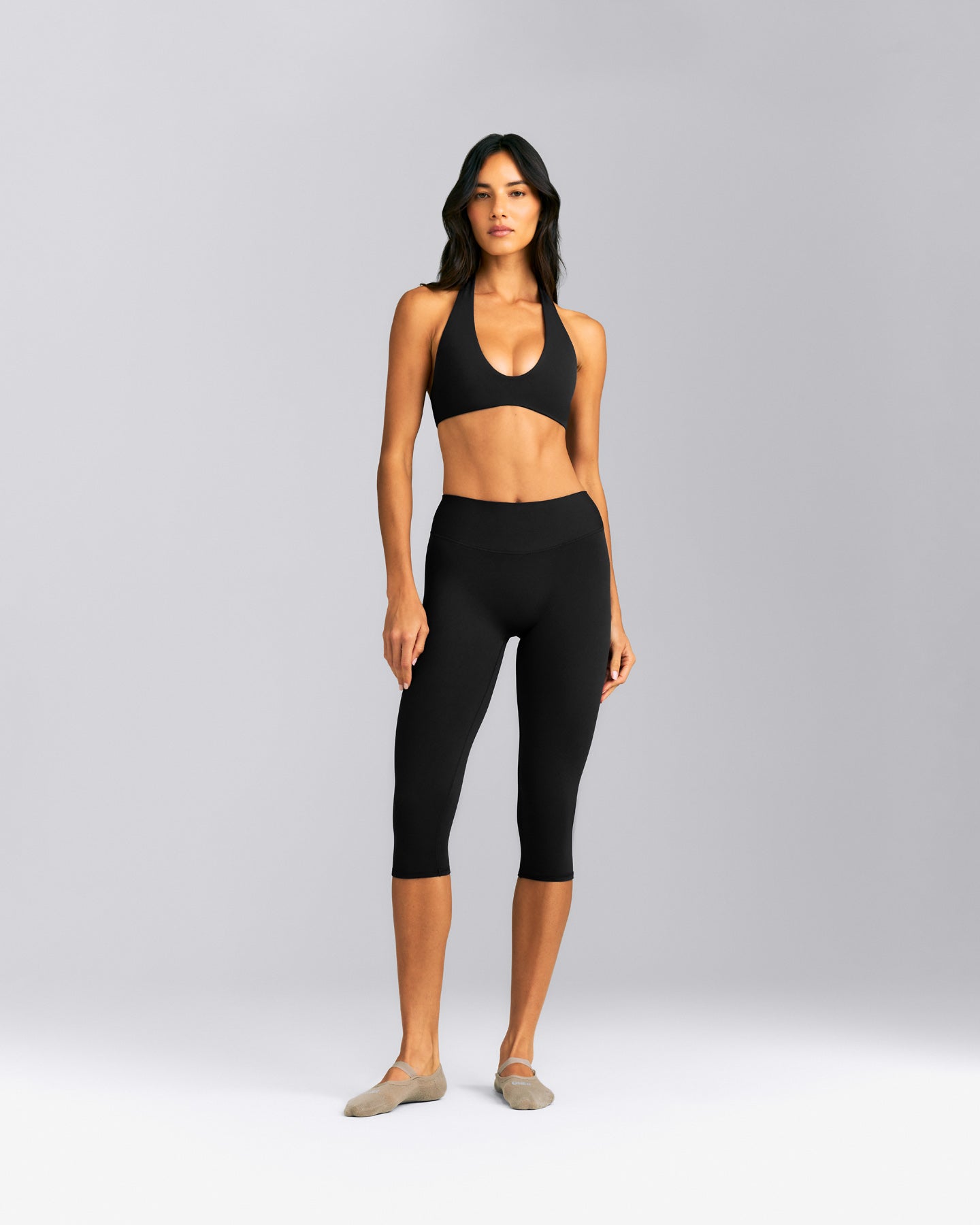 SoftMotion™ Minimal Halter Neck Bralette New Branding | Black