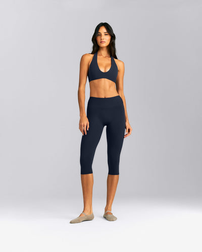 SoftMotion™ Minimal Halter Neck Bralette New Branding | True Blue