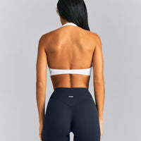 SoftMotion™ Minimal Halter Neck Bralette New Branding | White