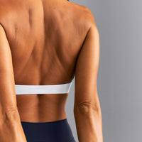 SoftMotion™ Minimal Halter Neck Bralette New Branding | White