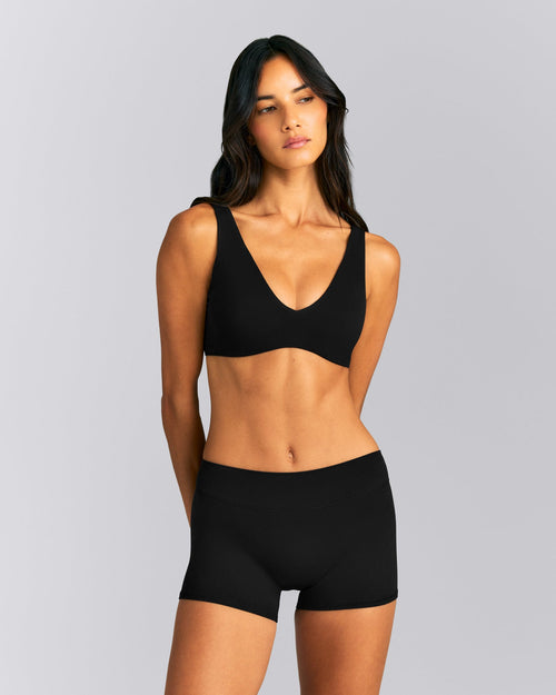 SoftMotion™ Scoop Back Bralette | Black