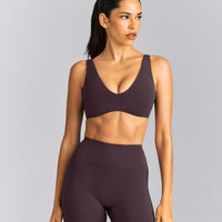 SoftMotion™ Scoop Back Bralette | Dark Umber Brown