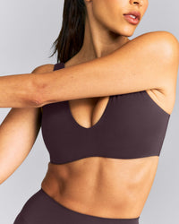 SoftMotion™ Scoop Back Bralette | Dark Umber Brown