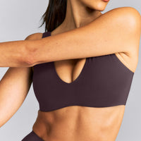 SoftMotion™ Scoop Back Bralette | Dark Umber Brown