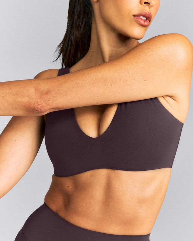SoftMotion™ Scoop Back Bralette | Dark Umber Brown