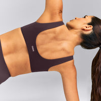 SoftMotion™ Scoop Back Bralette | Dark Umber Brown