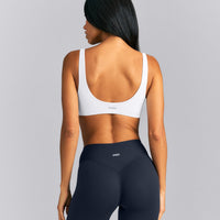 SoftMotion™ Scoop Back Bralette New Branding | White