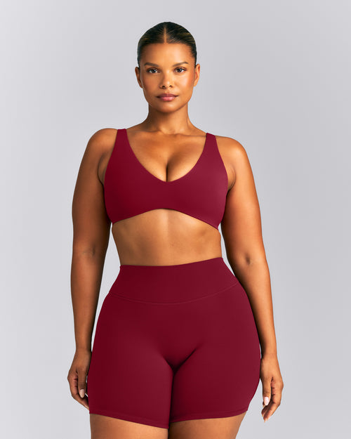 SoftMotion™ Scoop Back Bralette | Ruby Red