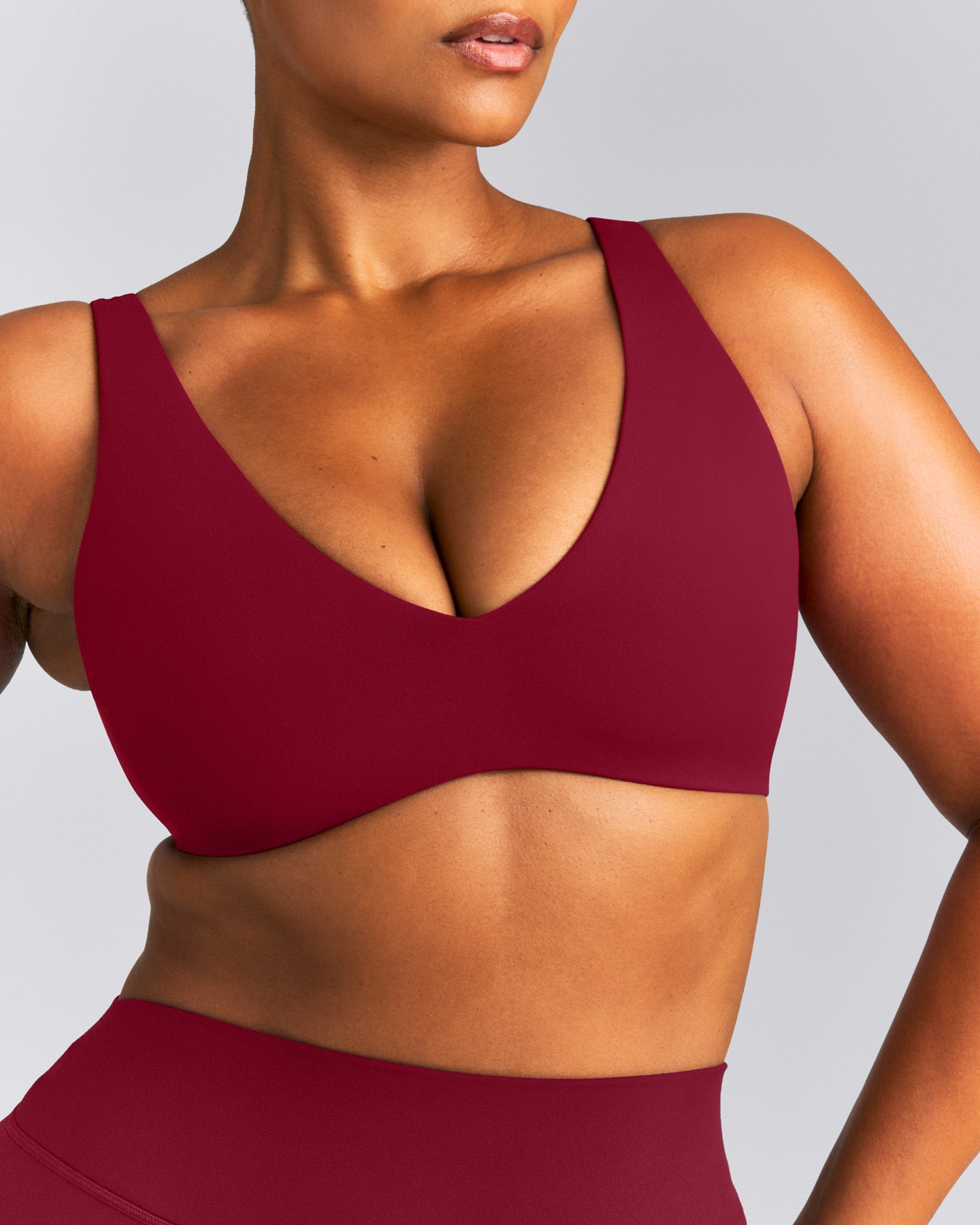 SoftMotion™ Scoop Back Bralette | Ruby Red