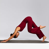 SoftMotion™ Scoop Neck Tank Top with Gray Logo | Ruby Red