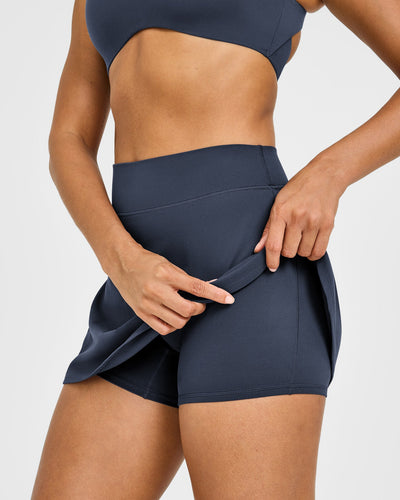 SoftMotion™ Skort with White Logo | True Blue