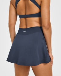 SoftMotion™ Skort with White Logo | True Blue