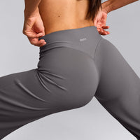 SoftMotion™ Straight Leg Pants with Gray Logo | Ash Gray