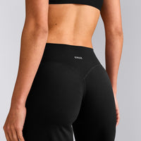 SoftMotion™ Straight Leg Pants with Gray Logo | Black