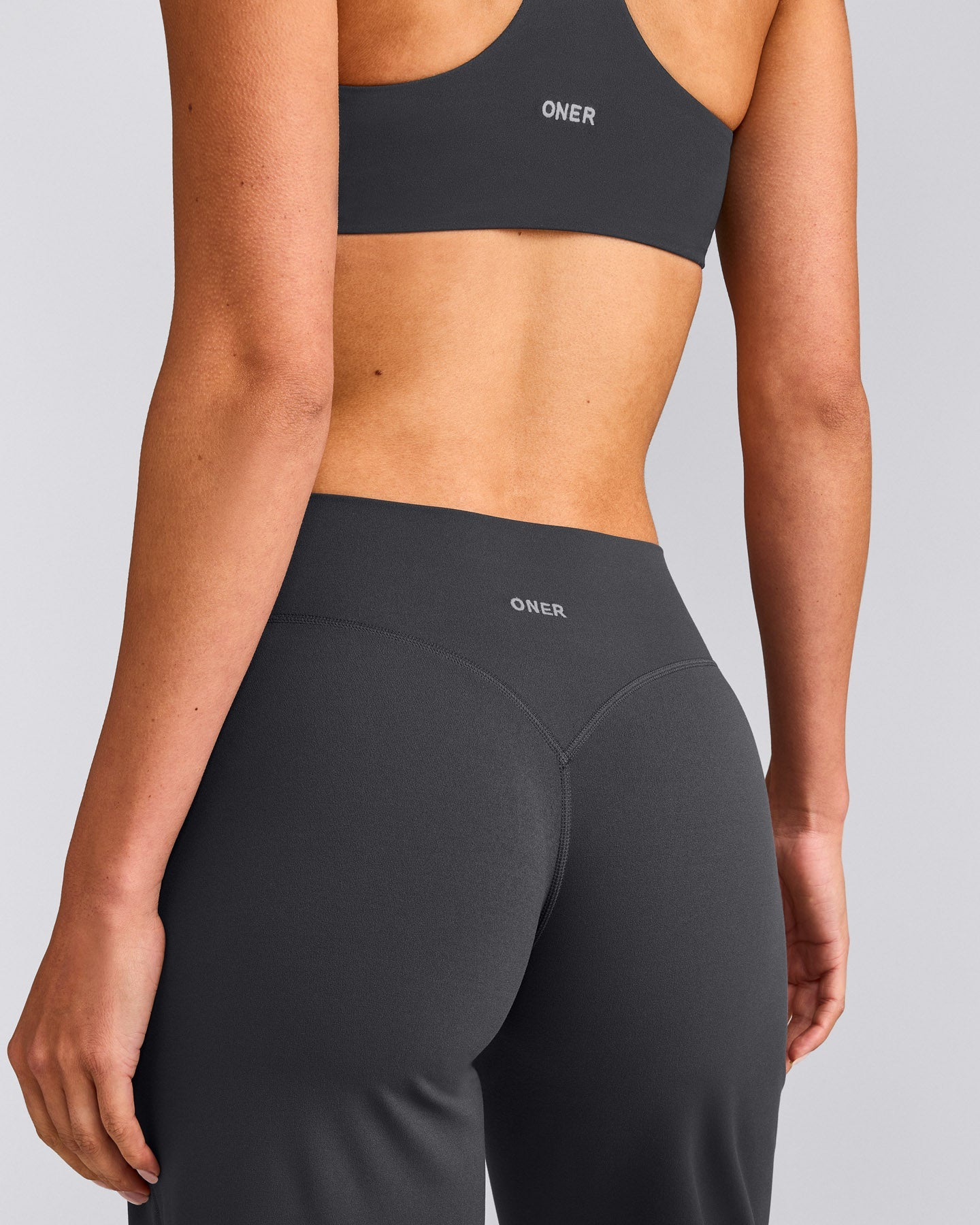 SoftMotion™ Straight Leg Pants with Gray Logo | Coal