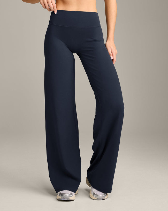 SoftMotion™ Straight Leg Pants with Gray Logo | True Blue