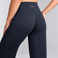 SoftMotion™ Straight Leg Pants with Gray Logo | True Blue