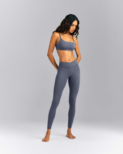SoftMotion™ Strappy Sports Bra | Granite Blue