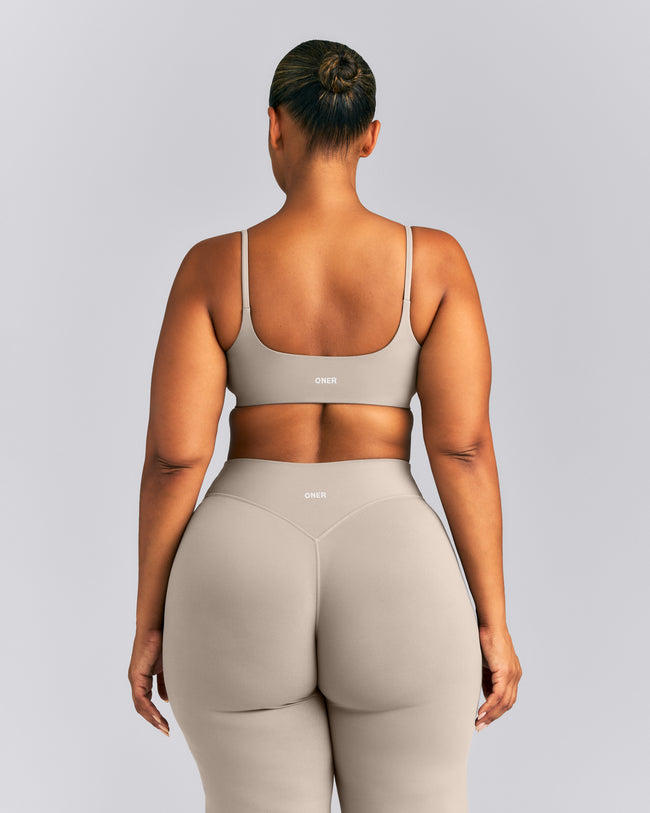 SoftMotion™ Strappy Sports Bra | Warm Sand