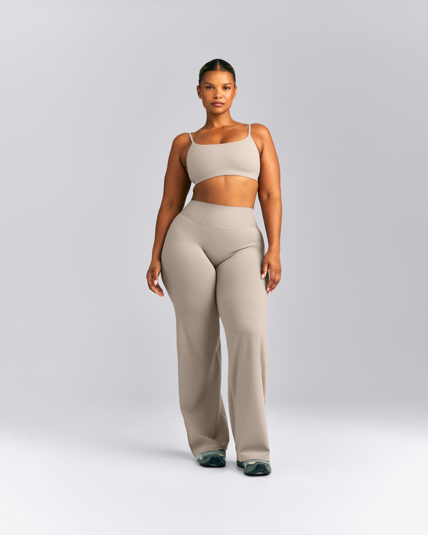 SoftMotion™ Strappy Sports Bra | Warm Sand