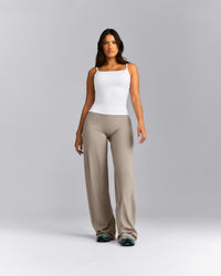 SoftMotion™ Strappy Tank Top with Built in Bra Shelf New Branding | White