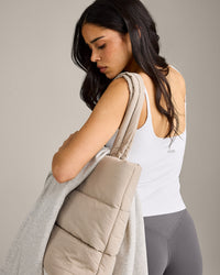 SoftMotion™ Strappy Tank Top with Built in Bra Shelf | White