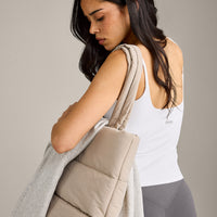 SoftMotion™ Strappy Tank Top with Built in Bra Shelf | White