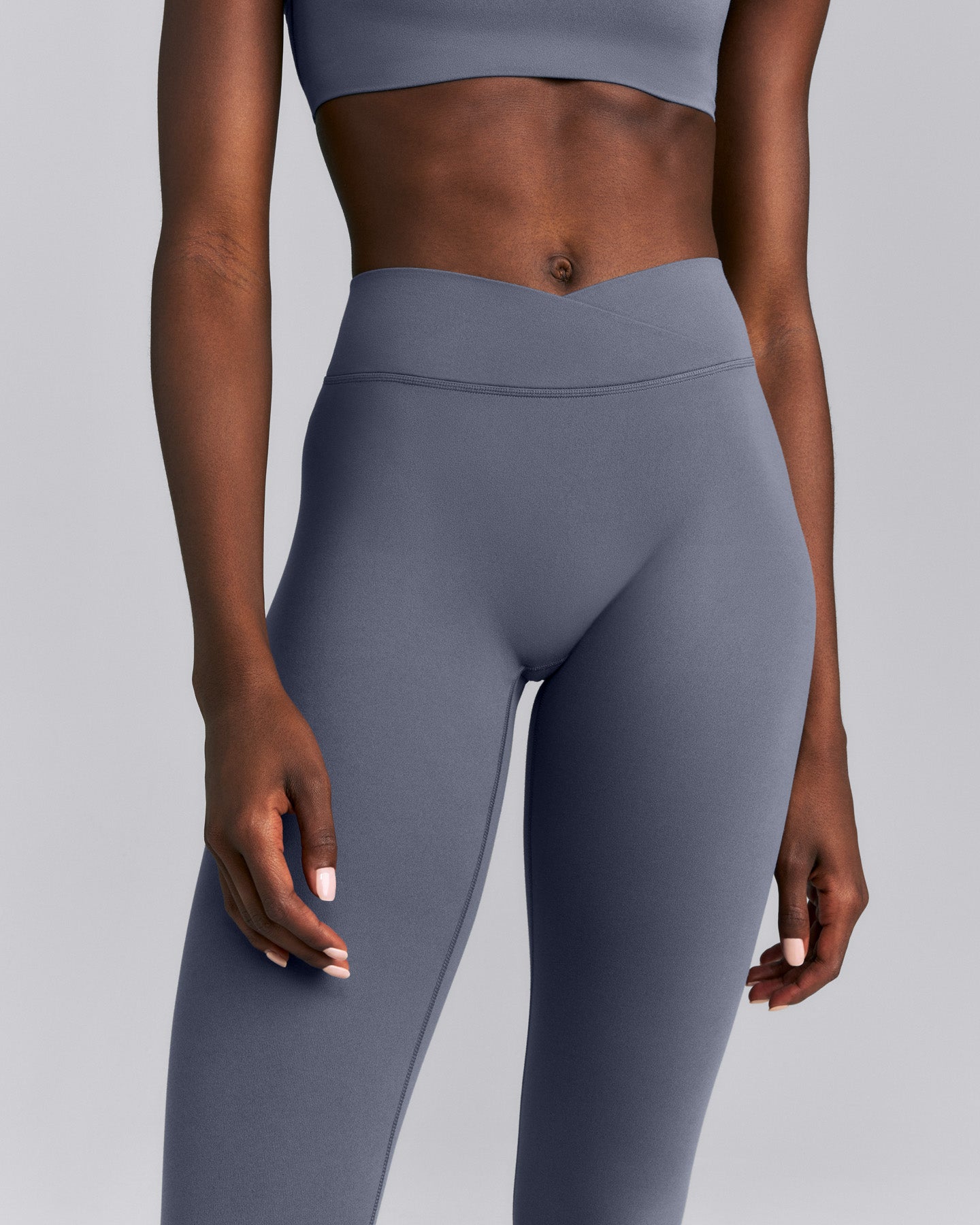 SoftMotion™ Wrap Leggings | Granite Blue