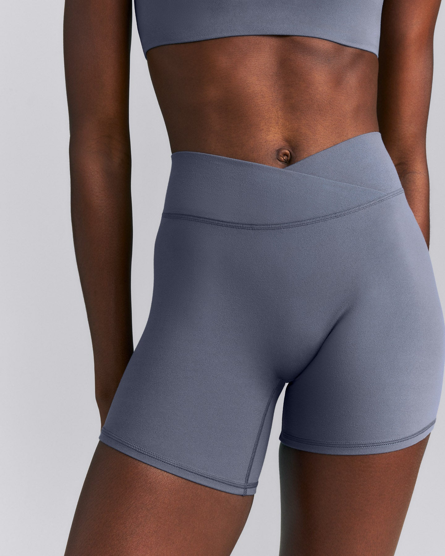 SoftMotion™ Wrap Shorts 6" | Granite Blue