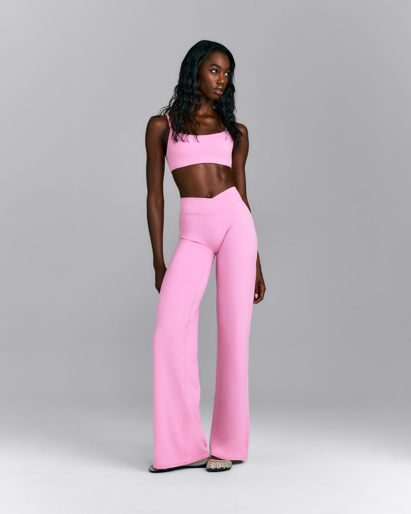 SoftMotion™ Wrap Straight Leg Pants | Rose Pink