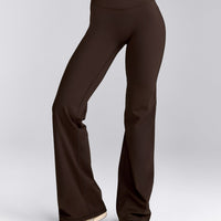 UnifiedMove™ Wrap Flared Pants with Reflective Logo | 70% Cocoa