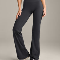 UnifiedMove Wrap Flared Bottoms with Reflective Logo | Coal