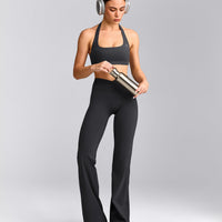 UnifiedMove™ Wrap Flared Pants with Reflective Logo | Coal