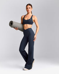 UnifiedMove™ Wrap Flared Pants with Reflective Logo | True Blue