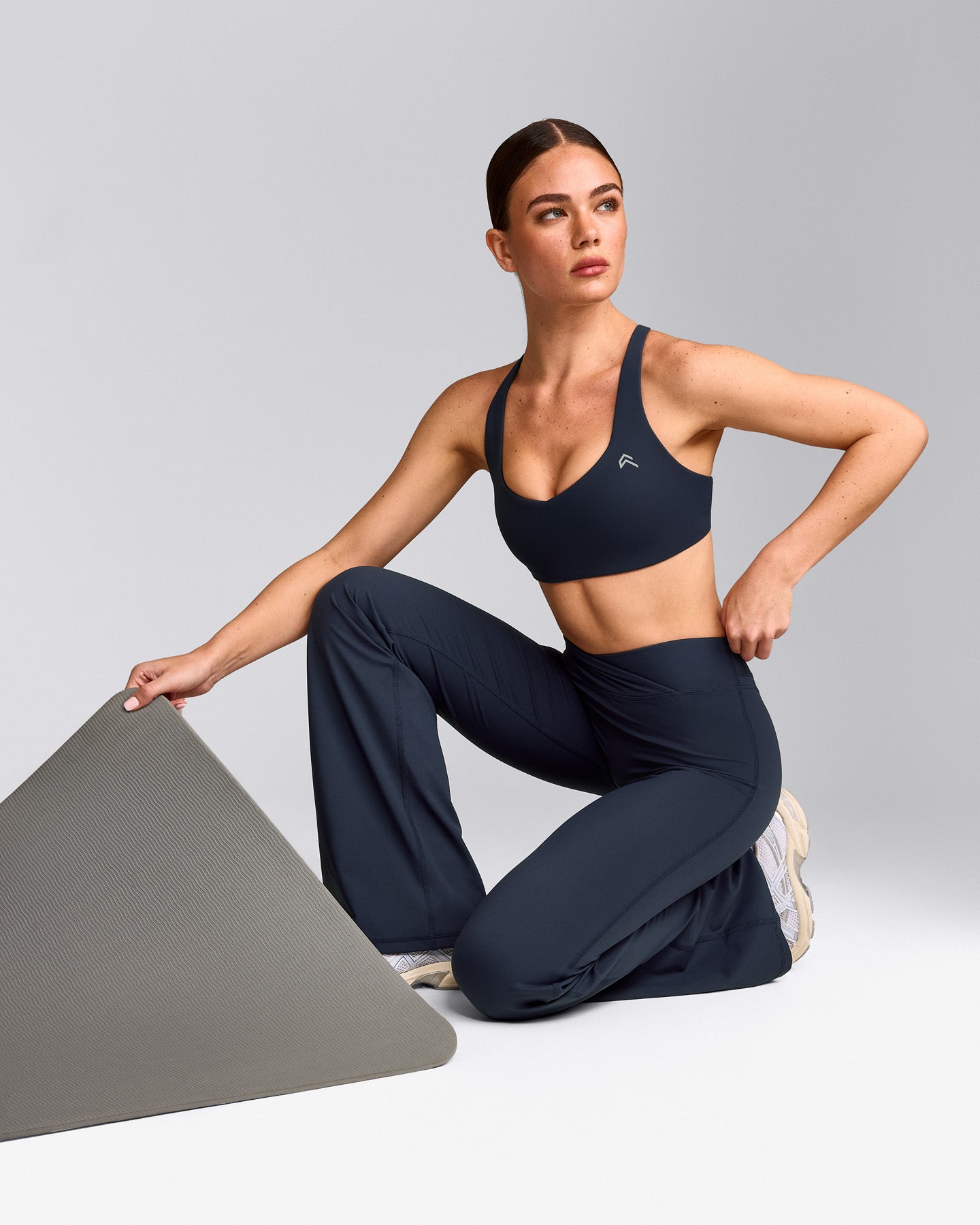 UnifiedMove™ Wrap Flared Pants with Reflective Logo | True Blue