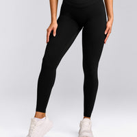 UnifiedMove™ High Waisted Leggings with Reflective Logo | Black
