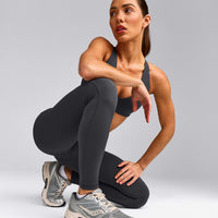 UnifiedMove™ High Waisted Pocket Leggings with Reflective Logo | Coal