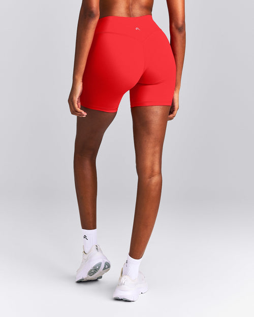 UnifiedMove™ High Waist Shorts 6" | Muscle Mommy Red