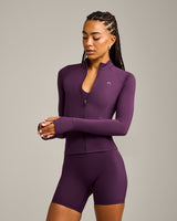 UnifiedMove Pocket Jacket with Reflective Logo | Blackberry Purple