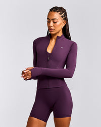 UnifiedMove™ Pocket Jacket with Reflective Logo | Blackberry Purple