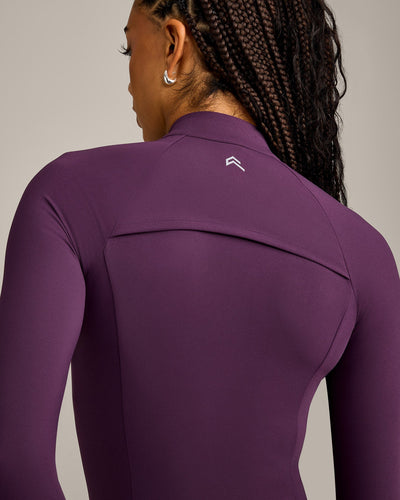 UnifiedMove Pocket Jacket with Reflective Logo | Blackberry Purple