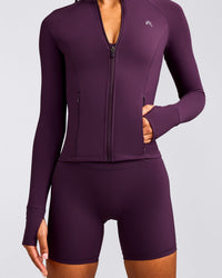 UnifiedMove™ Pocket Jacket with Reflective Logo | Blackberry Purple